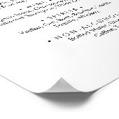 Poster Panneau de menu de boissons de mariage à calligrap (Coin)