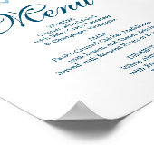 Poster Panneau de menu de la marine nautique ou du bar (Coin)