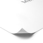 Poster Panneau de Merci de Fête des mariées shamrock (Coin)