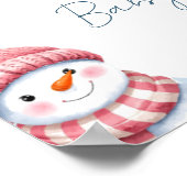 Poster Panneau de Message de Bébé pour Shower d'Hiver (Coin)