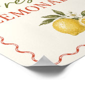 Poster Panneau de Naissance Marché Italien Limonade Fraîc (Coin)
