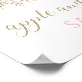 Poster Panneau de nourriture flocon de neige rose Winter (Coin)