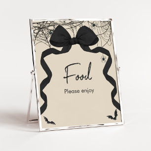 Poster Panneau de nourriture gothique effrayant Little Bo