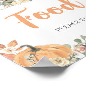 Poster Panneau de nourriture pour animaux de la forêt flo (Coin)