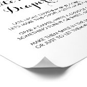 Poster Panneau de nuit Florale Breeze Été (Coin)