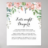 Poster Panneau de nuit Florale Breeze Été (Devant)