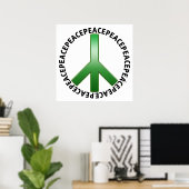 Poster Panneau de paix (Bureau à domicile)