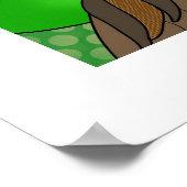 Poster Panneau de Paix Bigfoot Sasquatch Paix Sortie (Coin)