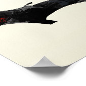 Poster Panneau de Paix branchée d'Haïti avec carte haïtie (Coin)