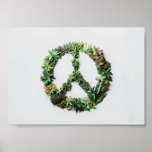 Poster Panneau de paix fabriqué en Feuille (Devant)