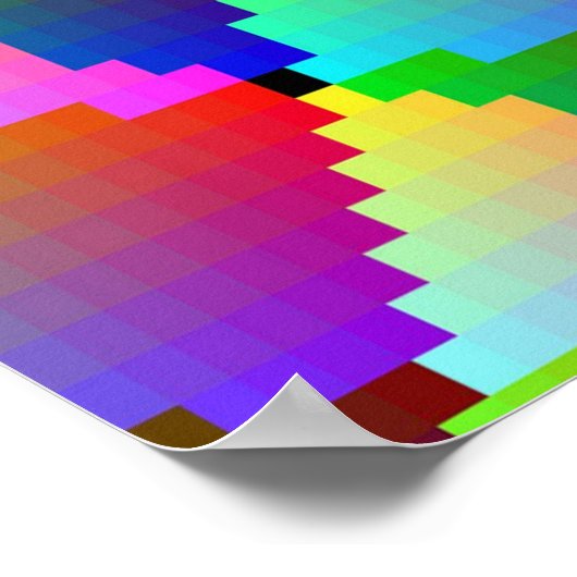 Poster Panneau de paix Rainbow (Coin)