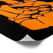 Poster Panneau de Paix V Doigts Squelette Cool Graphisme (Coin)