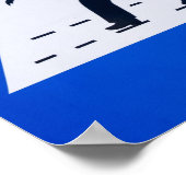 Poster Panneau de passage pour piétons omanais - Mascate, (Coin)