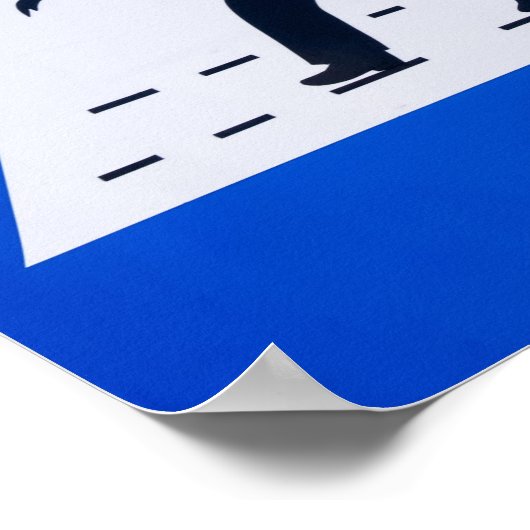 Poster Panneau de passage pour piétons omanais - Mascate, (Coin)