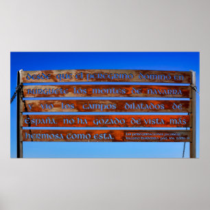 Poster Panneau de pèlerin