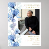 Poster Panneau de photo de célébration de vie de funérail (Devant)