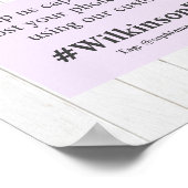 Poster Panneau de photo de signe de mariage de botte flor (Coin)