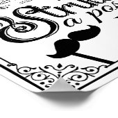 Poster Panneau de photobooth de mariage noir et blanc (Coin)