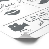 Poster Panneau de Photobooth Mariage Vintage (Coin)