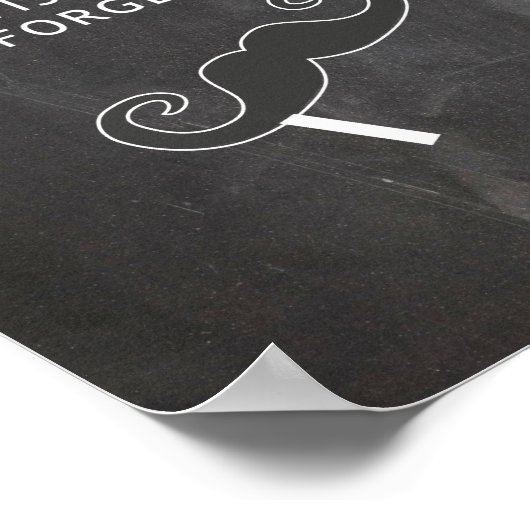 Poster Panneau de Photobooth - prenez un accessoire table (Coin)