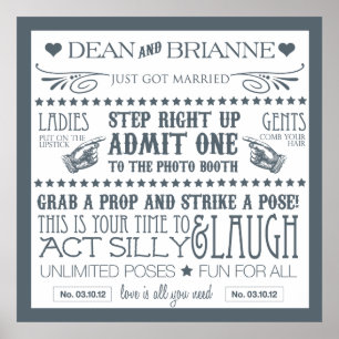 Poster Panneau de Photomaton (40x40)
