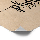 Poster Panneau de photomaton à calligraphie kraft faux si (Coin)