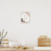 Poster Panneau de photomaton Boho Love is Brewing (Cuisine)