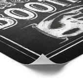 Poster Panneau de photomaton de style craie (Coin)