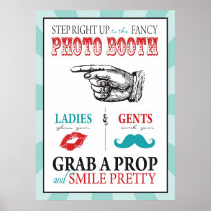 Poster Panneau de Photomaton pour Anniversaire Carnaval C