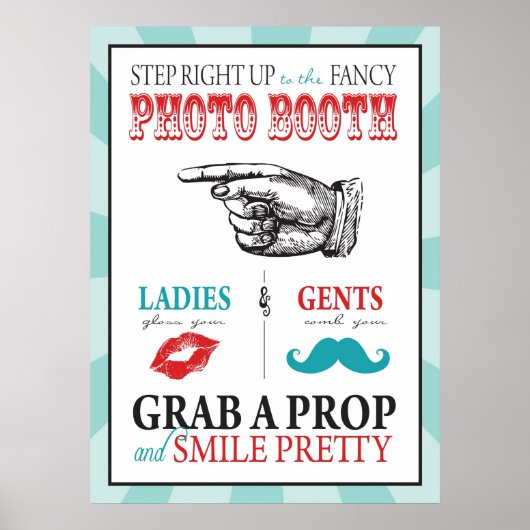 Poster Panneau de Photomaton pour Anniversaire de Carnava (Devant)