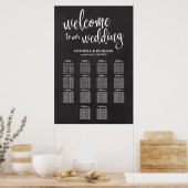 Poster Panneau de plan de table de mariage à 14 tables su (Cuisine)