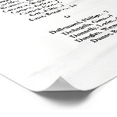 Poster Panneau de plan de table de mariage avec photo (Coin)