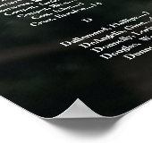 Poster Panneau de plan de table de mariage avec photo (Coin)