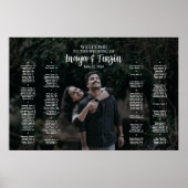 Poster Panneau de plan de table de mariage avec photo (Devant)