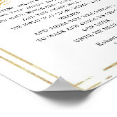 Poster Panneau de poème funéraire Eucalyptus Gold (Coin)