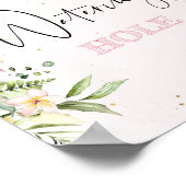 Poster Panneau de point d'eau de safari. Boissons tropica (Coin)