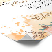 Poster Panneau de poppies bubbly bar pour la fête de mari (Coin)