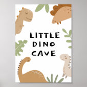 Poster Panneau de porte en dinosaure personnalisé pour la (Devant)