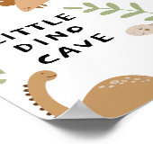 Poster Panneau de porte en dinosaure personnalisé pour la (Coin)