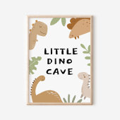 Poster Panneau de porte en dinosaure personnalisé pour la