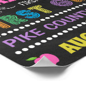 Poster Panneau de premier jour de première année sur tabl (Coin)