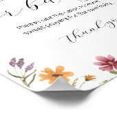 Poster Panneau de prières fleurs sauvages pour bébé (Coin)