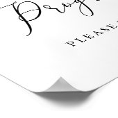 Poster Panneau de programmes rustiques à calligraphie sim (Coin)