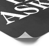 Poster Panneau de Proposition de Mariage pour Photo de Fi (Coin)