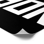 Poster Panneau de protestation No Kings Vertical (Coin)