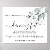 Poster Panneau de réception de mariage Dancing Feet Flip  (Devant)