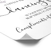 Poster Panneau de réception de mariage Dancing Feet Flip  (Coin)