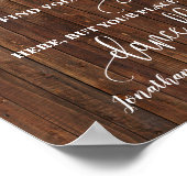 Poster Panneau de réception de mariage occidental « Trouv (Coin)