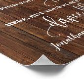 Poster Panneau de réception de mariage occidental 'Trouve (Coin)