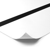 Poster Panneau de réception Noir Blanc Mariage Imprimer 2 (Coin)